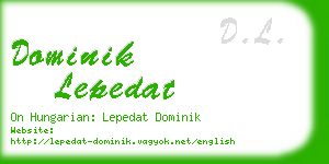 dominik lepedat business card